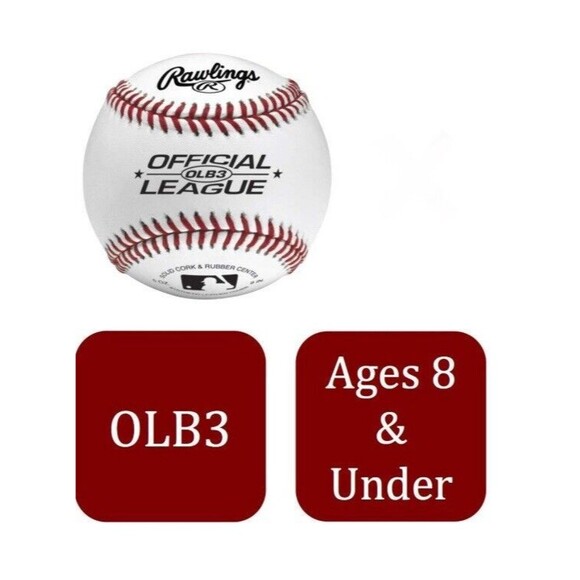 MLB Baseball Official League OLB3 Baseball White Rawlings Baseball, Brand New - Picture 5 of 9